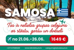 Grieķijas zaļā pērle Jāņu brīvdienās Latvia Tours